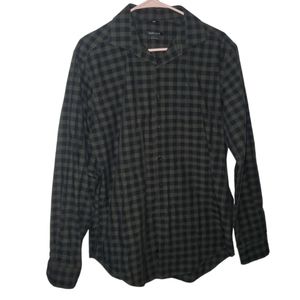 Van Heusen Mens Slim Fit Plaid Dress Shirt